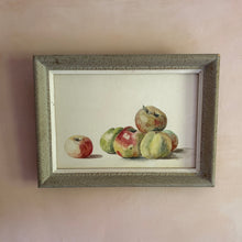 将图片加载到图库查看器,Vintage French apple Watercolour in French vintage frame