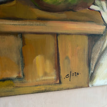 画像をギャラリービューアに読み込む, Six Pears on Ochre Table
