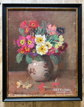 Charger l'image dans la galerie, English Antique Floral Oil Painting
